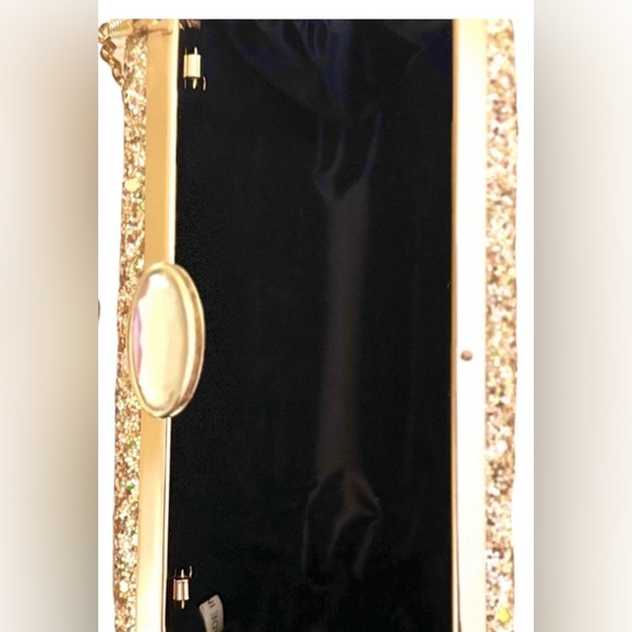 Gold Glitter Clutch Bag - Picture 2 of 2